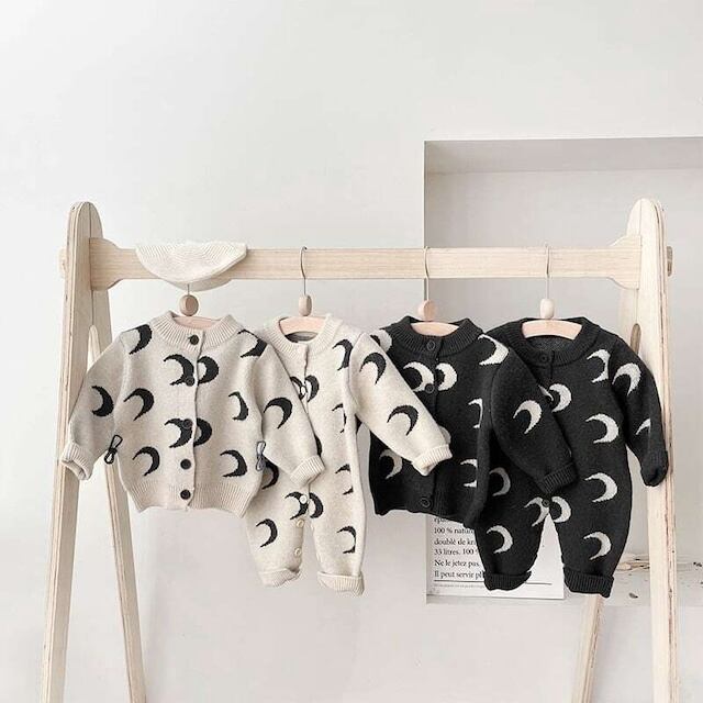 【BABY】ベビー服 ニットカーディガン、ロンパース