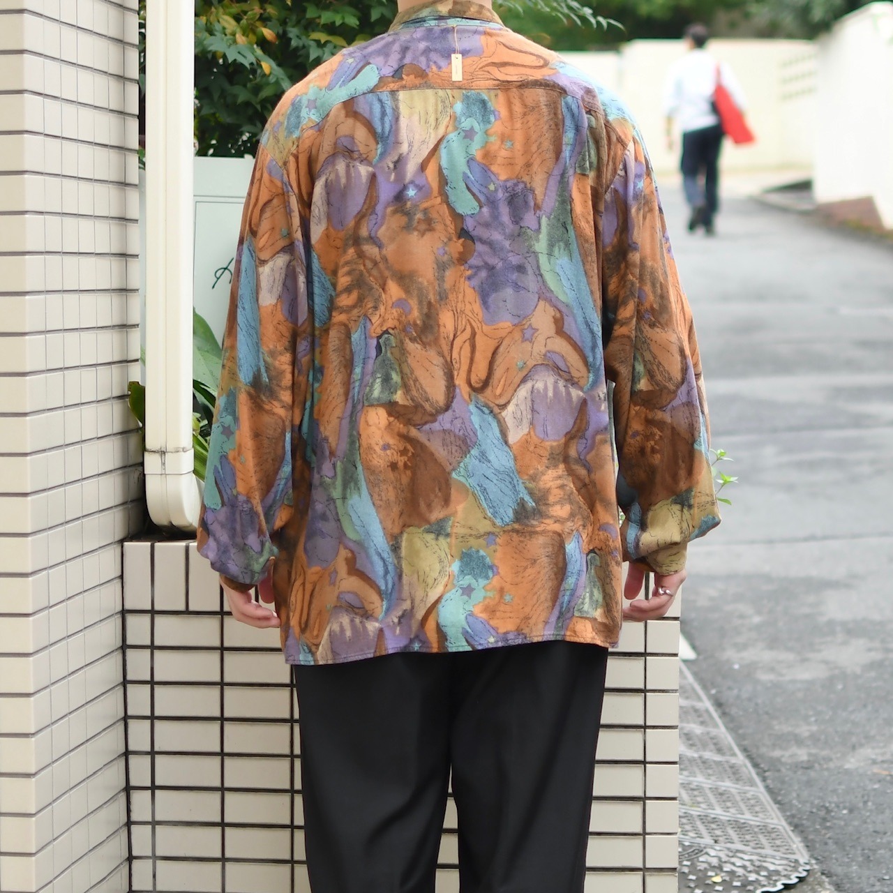 ferracci pattern rayon shirt