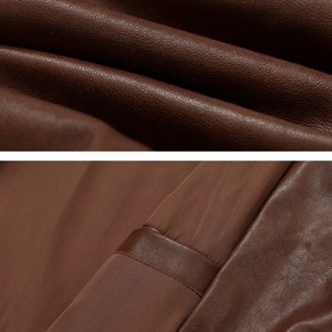 ラインフェイクレザーブルゾン　1137