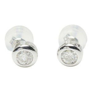 Pt900 プラチナ ダイヤモンド ダイヤ0.30ct スタッドピアス ピアス レディース 中古