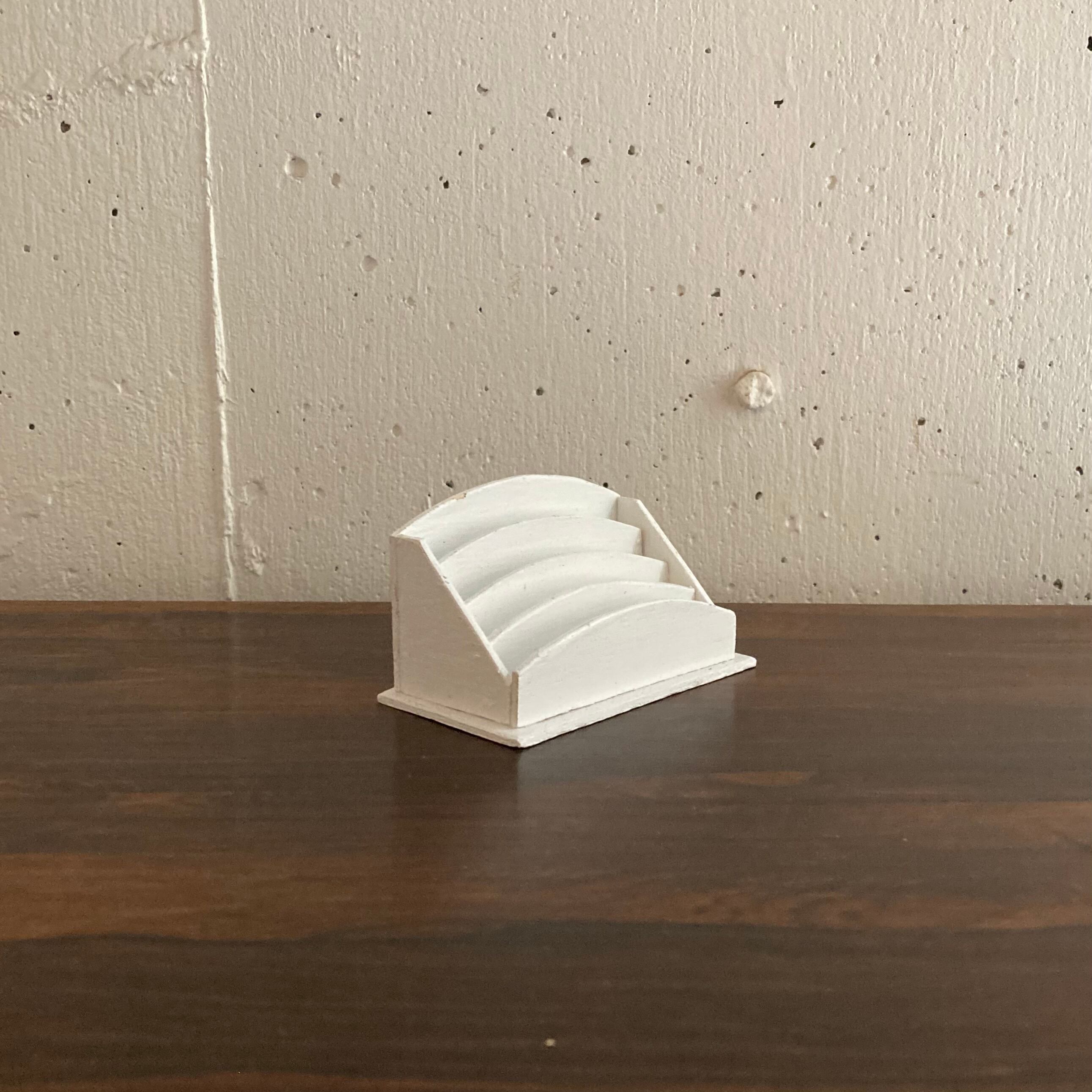 フランス レターラック 1/4サイズ ホワイト ハンドメイド カード