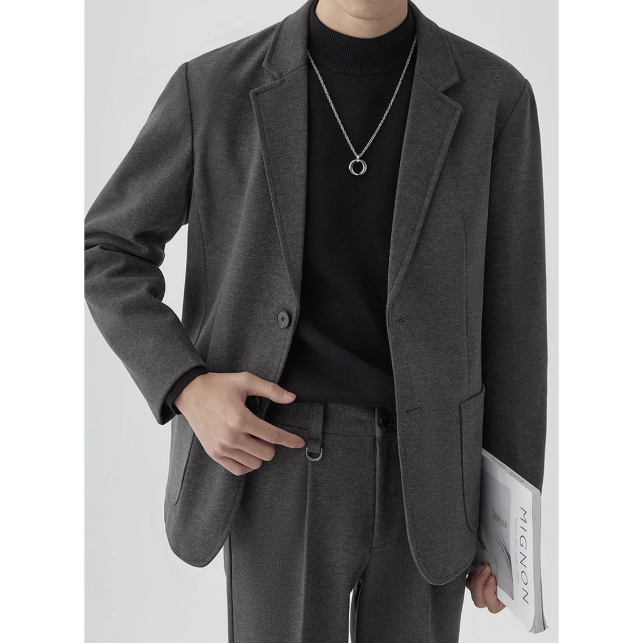 ノッチドラペル ジャケット&パンツ セットアップ af0370