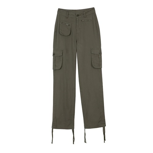 Zoenova-女性用カーゴパンツ,グリーンバギースーツ,ストリートウェア,ポケット,ワイドレッグ,ストレートパンツ y2k ボトムス  T240831222452_01