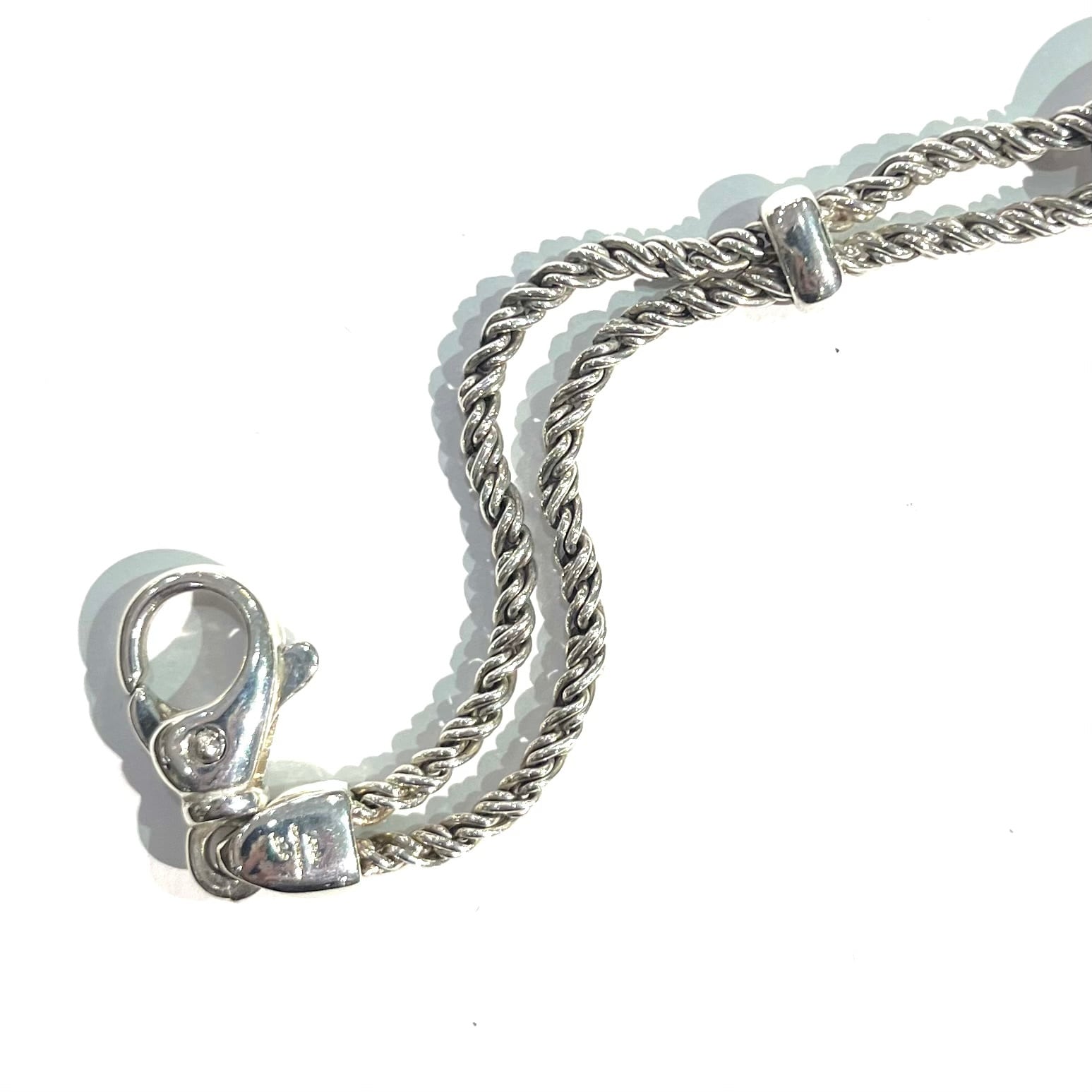 希少モデル【TIFFANY&CO. 】TIFFANY 1957 Wロープハート ブレスレット