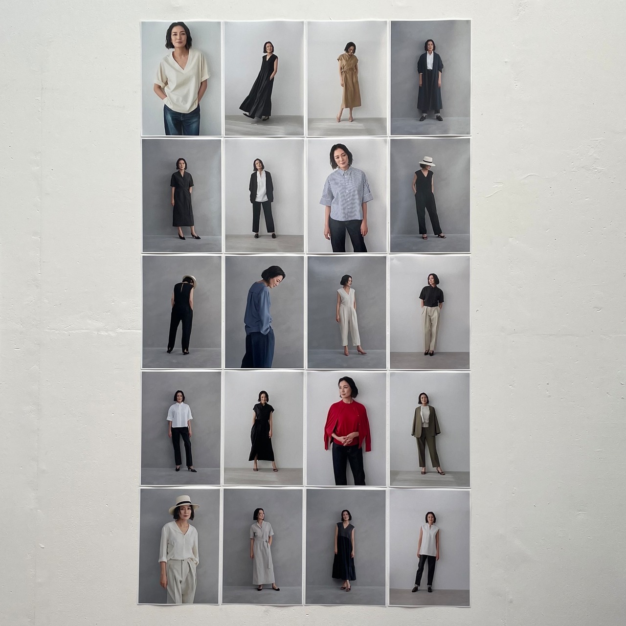 SINME ギャザーパンツ カーキ