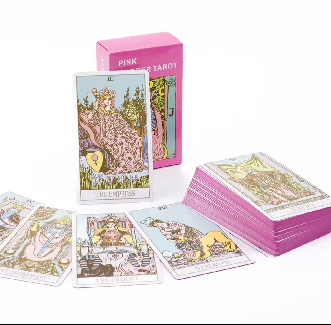 ピンクボーダータロットカード