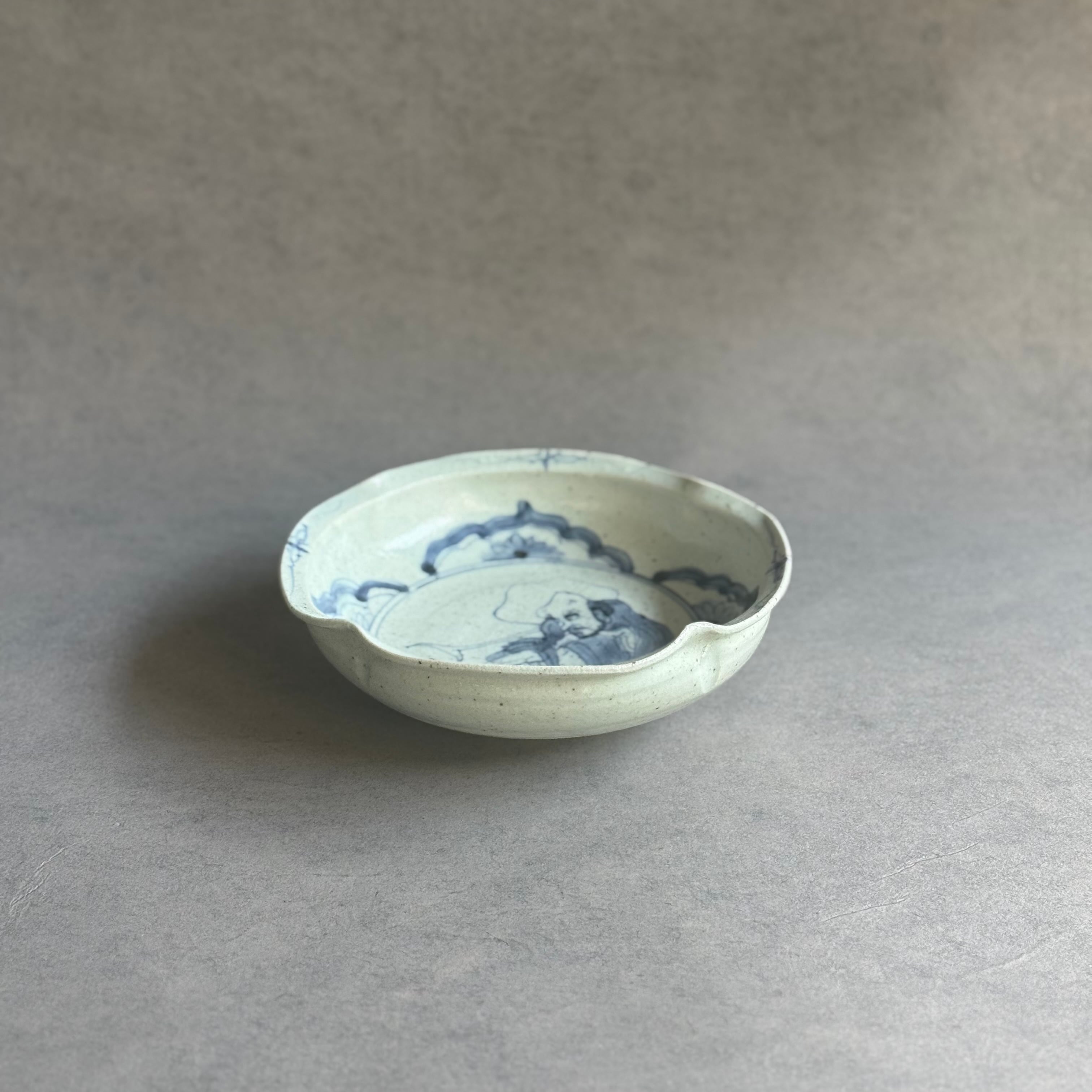 吉田崇昭 染付四方仙人平鉢 | gallery 一白