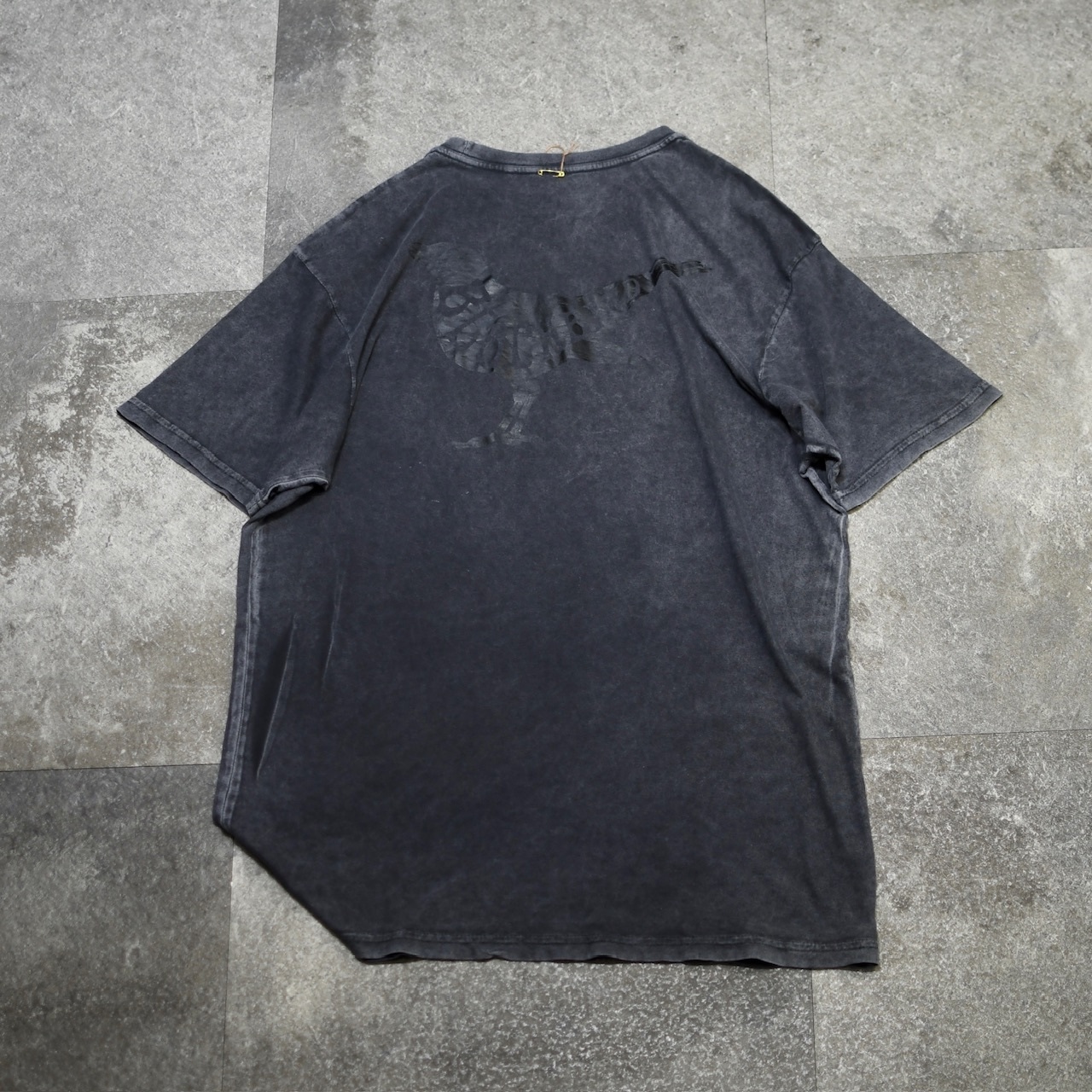 THE BEATLES black bird fade print tee