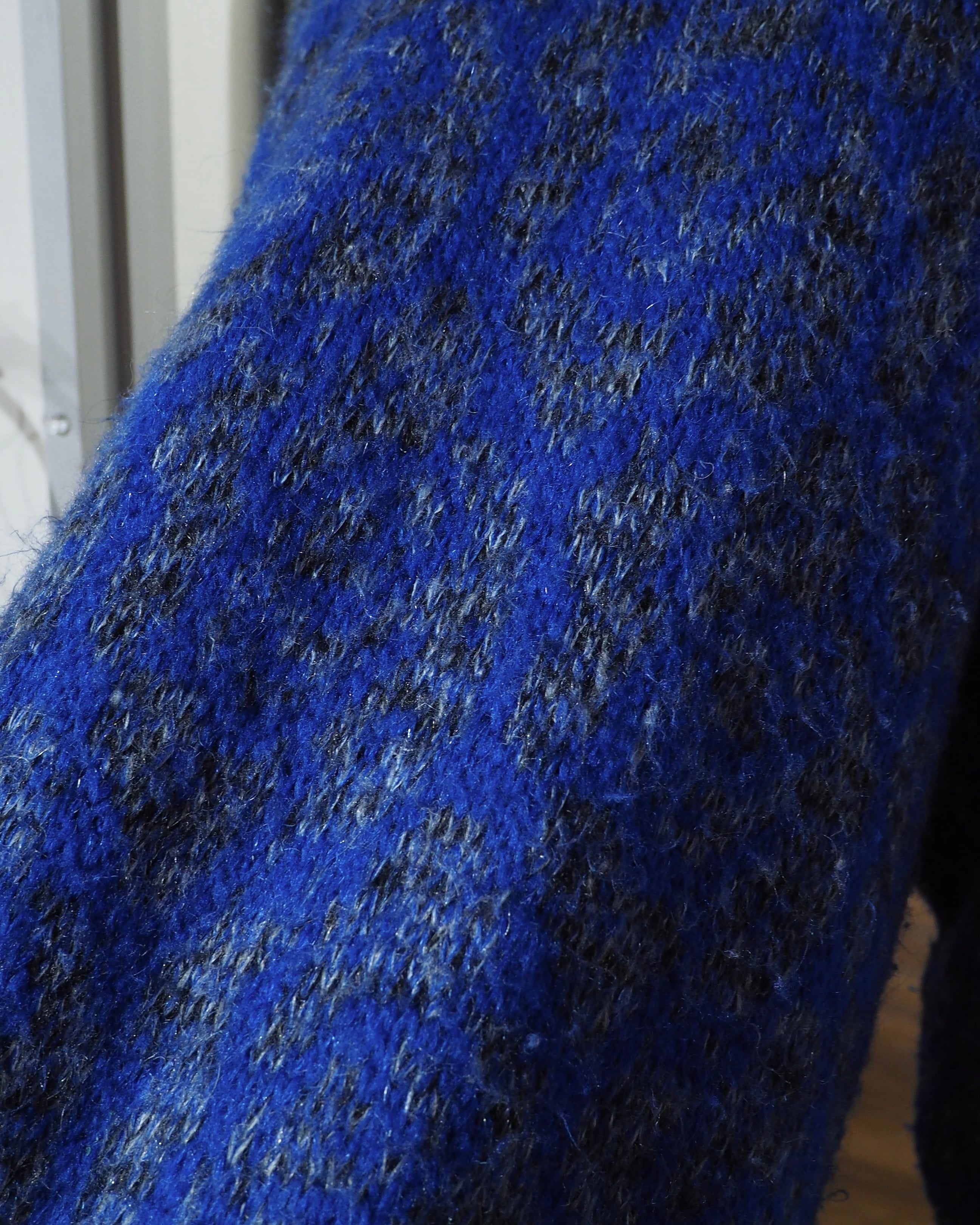 1980 - 90s ” Made in Italy - Benetton ” Beautiful Flower All Over Pattern Vintage Loose Knit