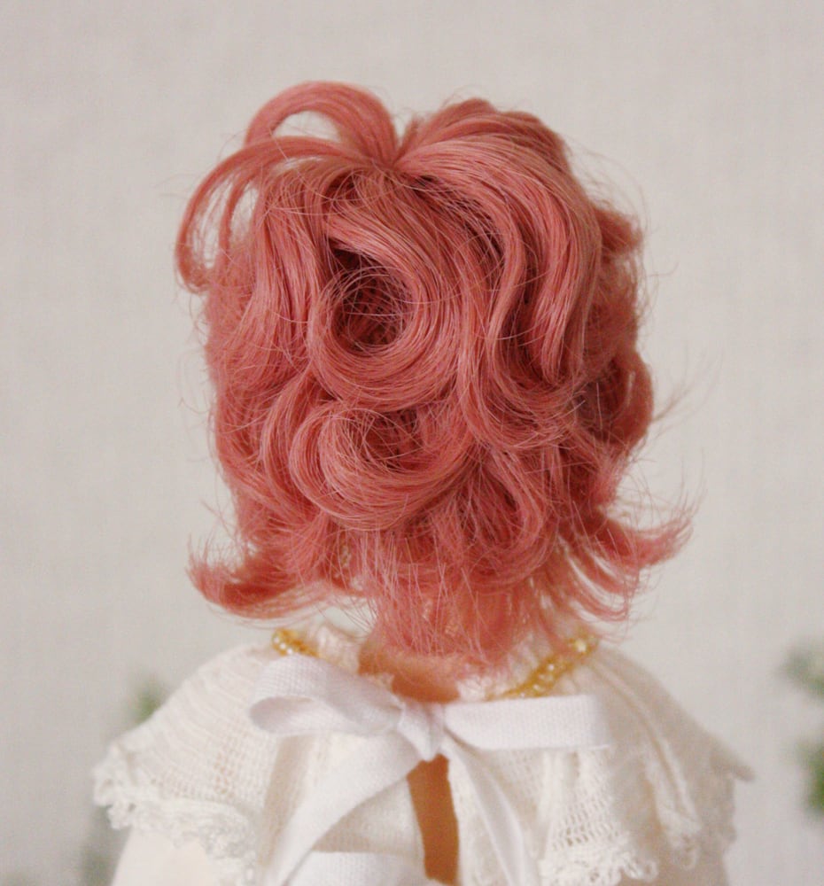 4inch wig Wolf curl short (Raspberry) | peta-peta