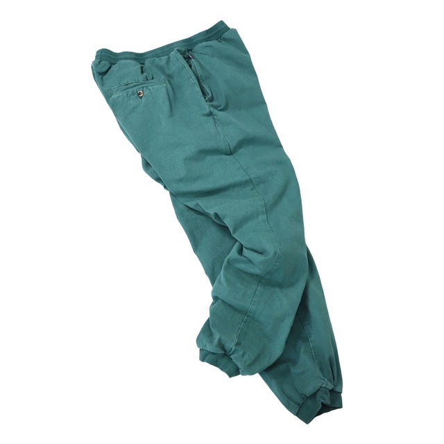 [L] 00's Crazy Shirts Cotton Twill Easy Pant Green mongos