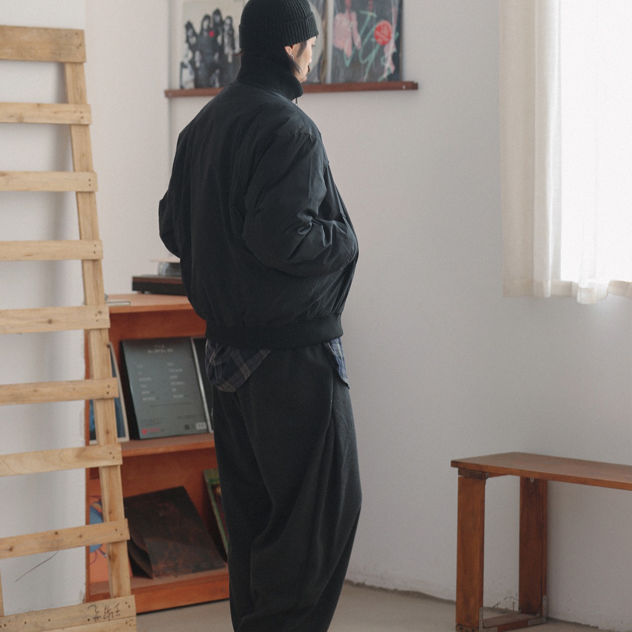 ナイロンショートブルゾン　 　K5432「サイレントエア」 - 4