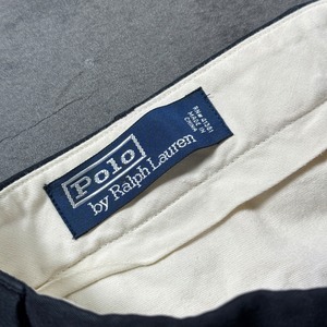 Polo by Ralph Lauren SILK COTTON shorts Black W38 古着