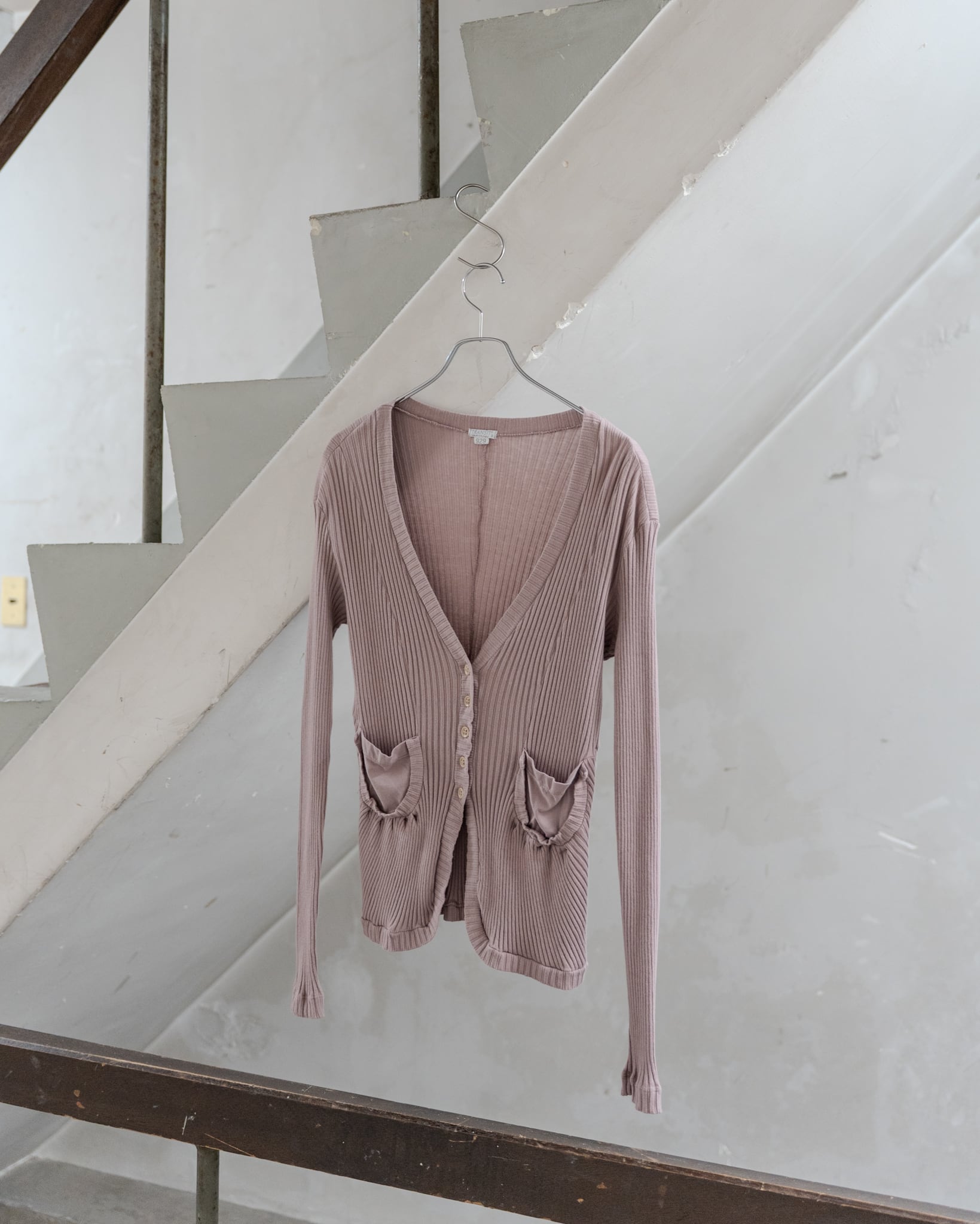 RIB DESIGN CARDIGAN / made in ITALY