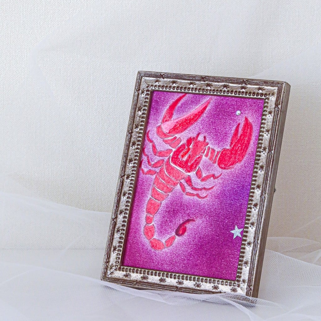 アートフレーム　ホロスコープ　蠍座　絵画 星座アート「蠍座 Scorpio」 | アトリエ優有
