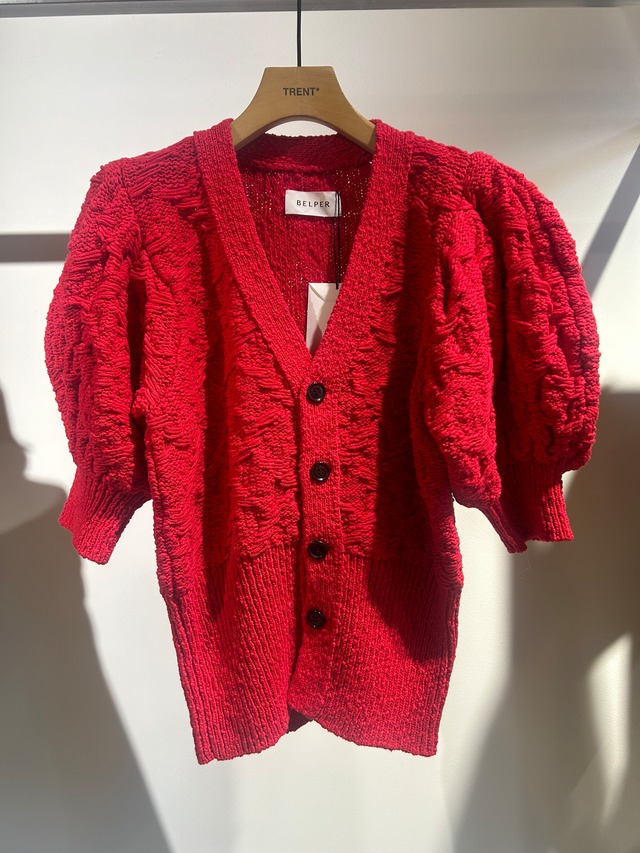 【25SS】BELPER ベルパー / PUFF KNIT CARDIGAN / カーディガン