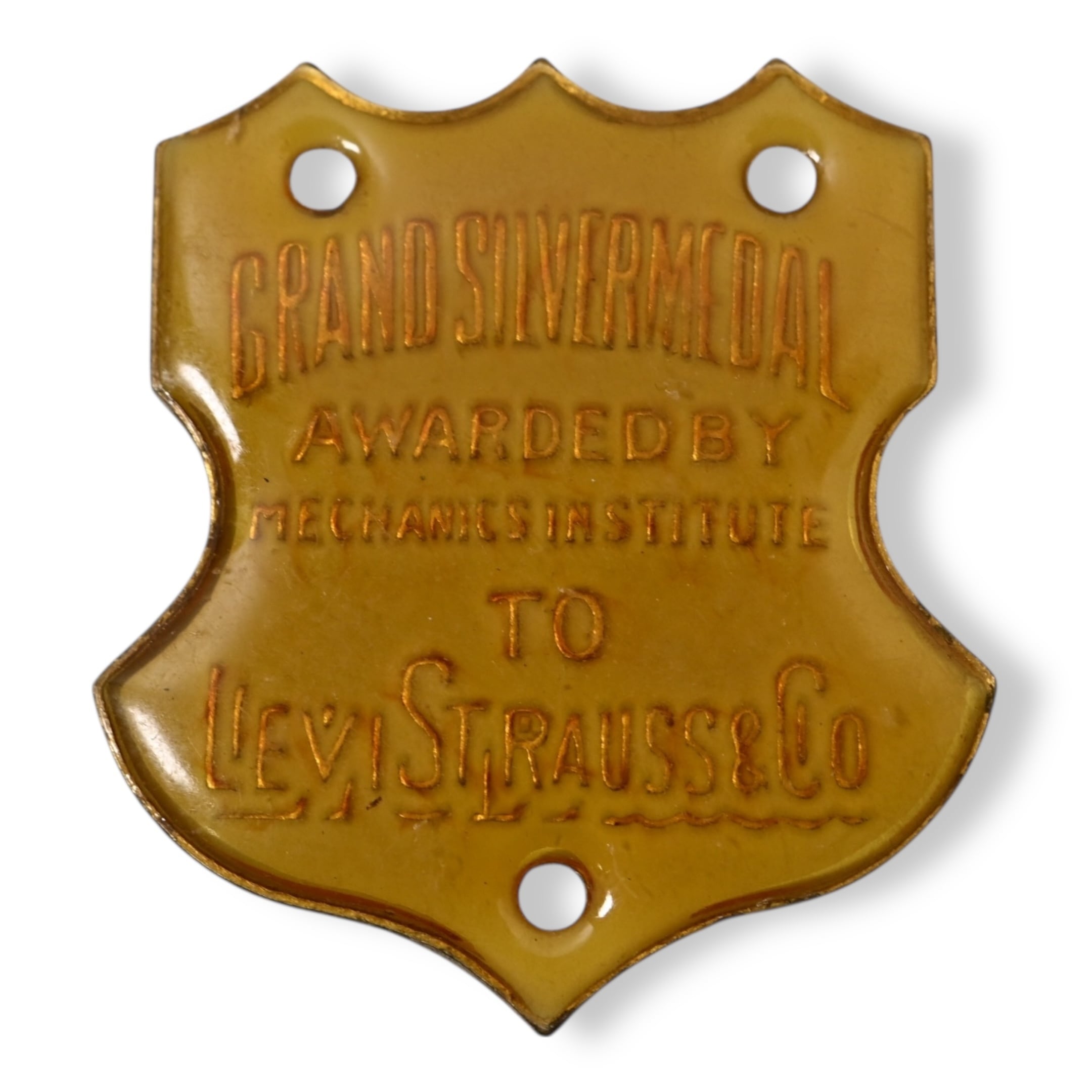 稀少 非売品 50s- Levi's advertising brass tag Levi's | Button Works Store ボタンワークス