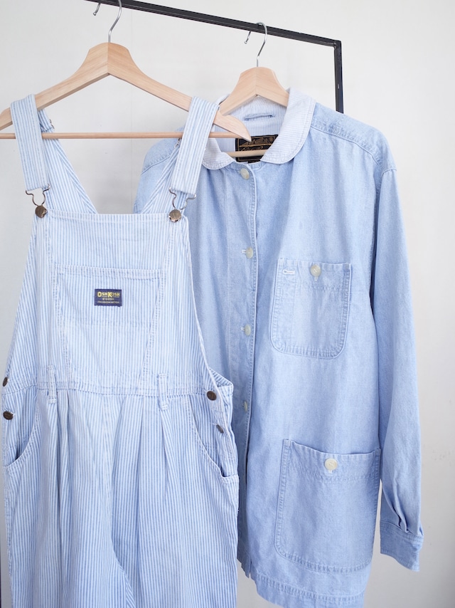 80-90s OshKosh Hickory Stripe Overalls