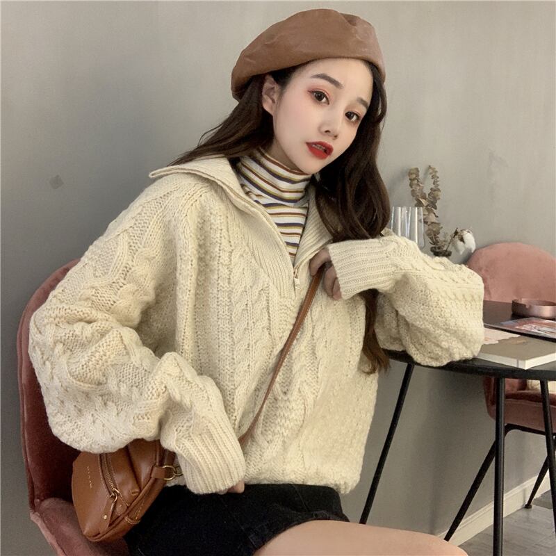 韓国ワイドアングル 防風ニットジップアップアウターゴアテックス防寒