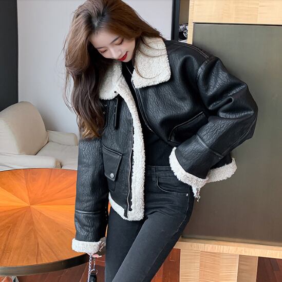 バーバリーブルーレーベル 羊革 レザージャケット 希少バーバリー