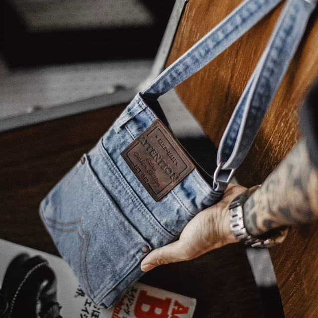 デニムショルダーミニバッグ 260008