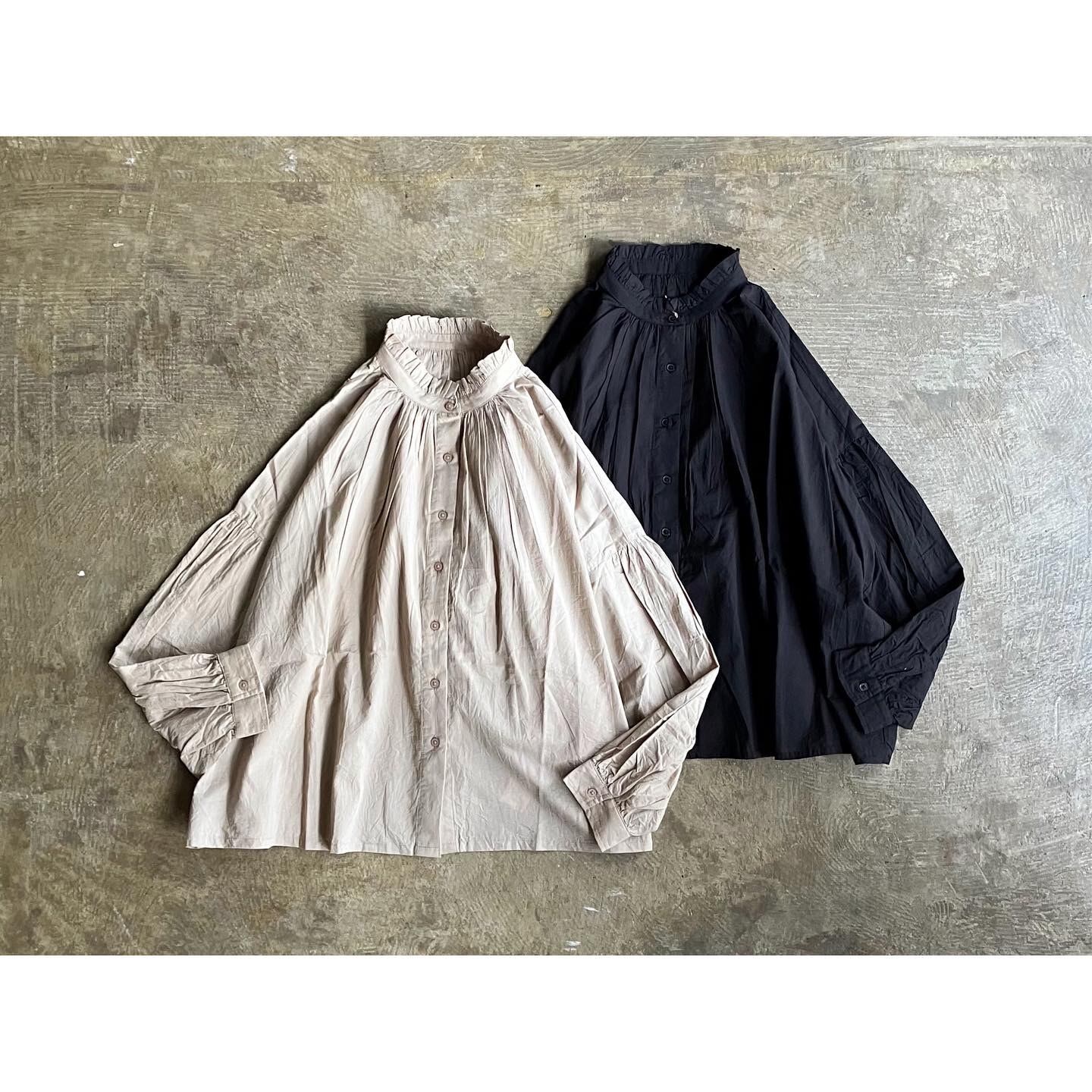 SOIL(ソイル) 60'S Cambric Frill Collar Shirt | AUTHENTIC Life Store