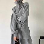 Asymmetrical Zip-Up Sweatshirt (ME223)