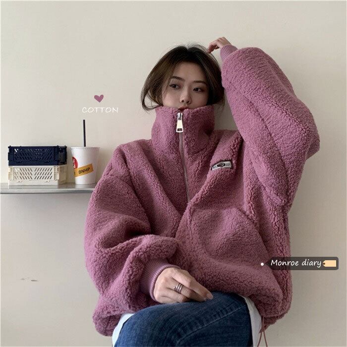 ウールコート オータムウィンターベルベットルーズトップス 秋物 冬物 モンロー22217857968