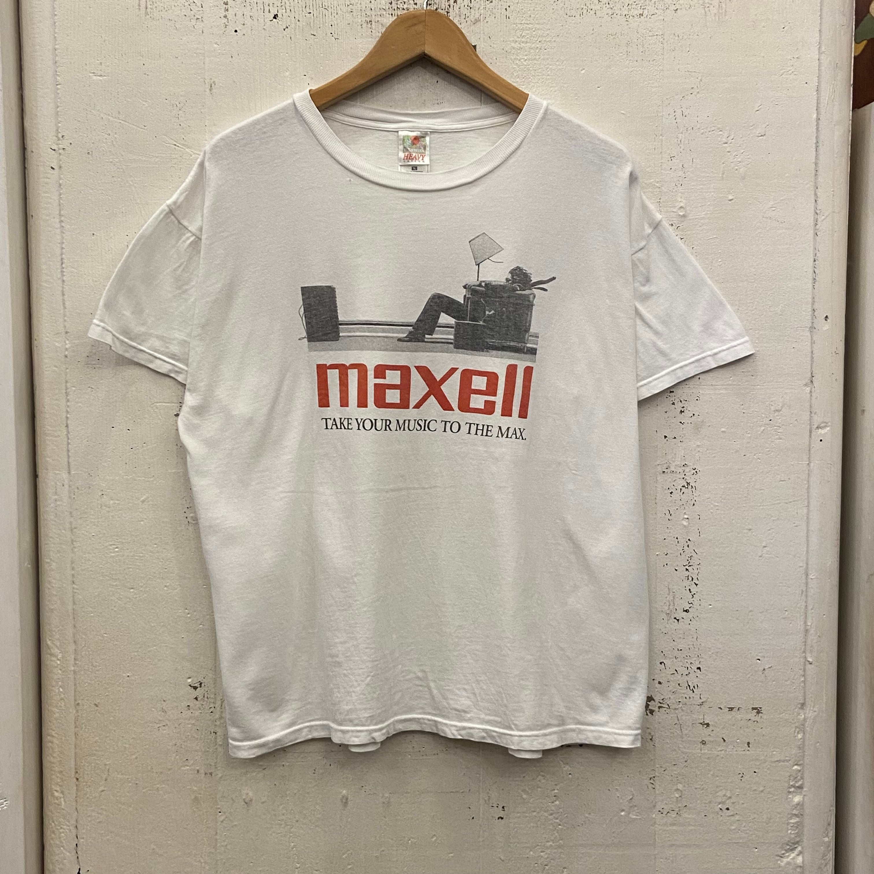 80-90'S maxell マクセル シルグルステッチ グラフィックTee