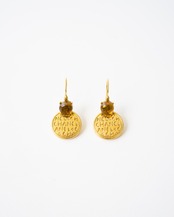 〈CHANEL〉Logo Coin Drop Earrings 1999AW