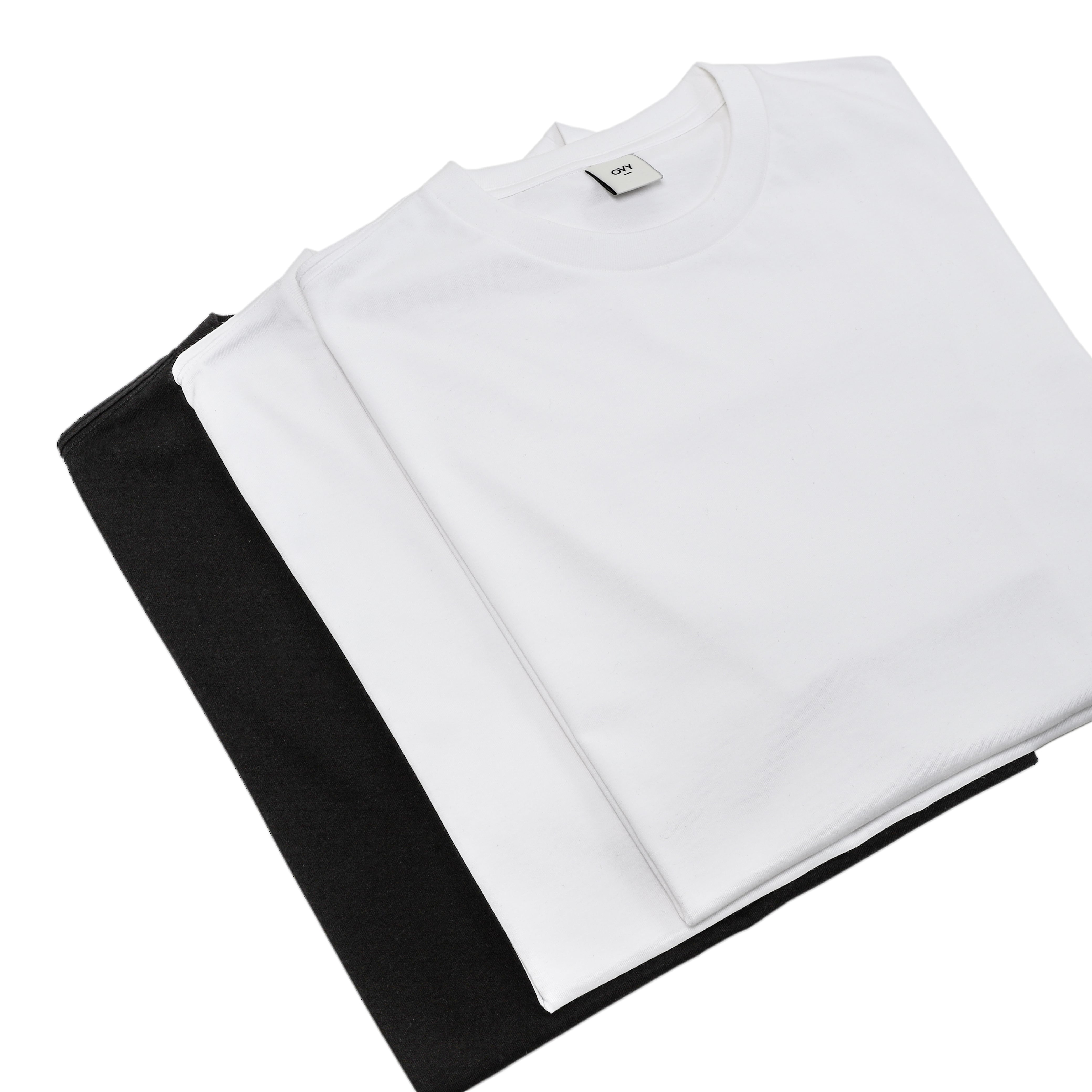 Fine Cotton Basic 3pac T-shirts (white&black) | OVY