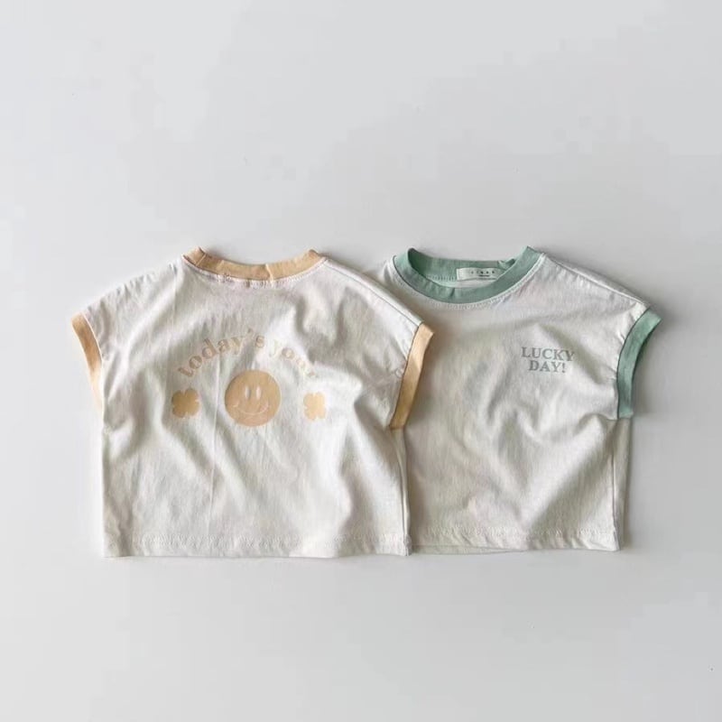 【BABY】韓国風 ノースリーブシャツtシャツ