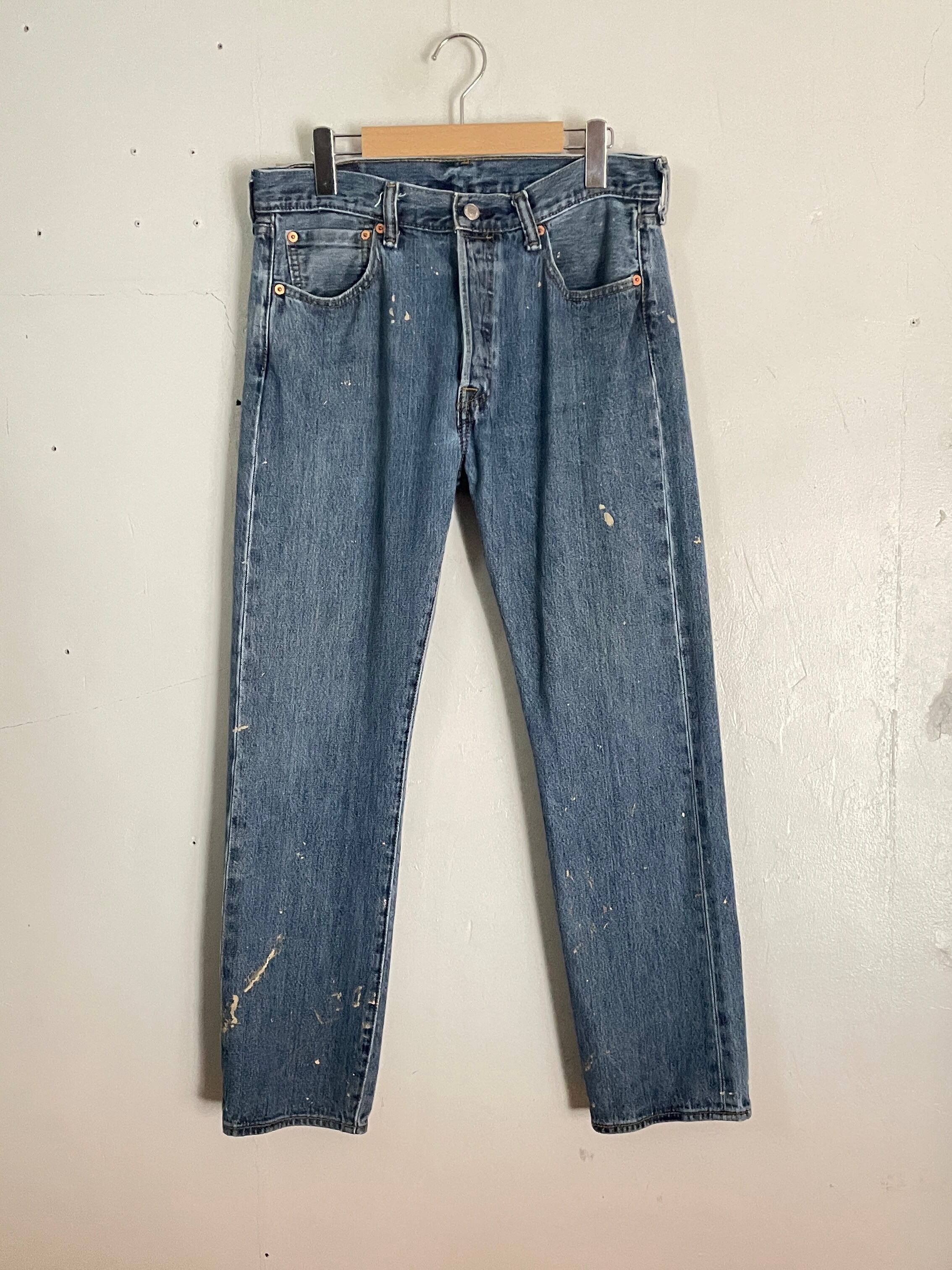 Old Levi's 501 Paint Design Denim Pants | HENAMA ONLINE STORE