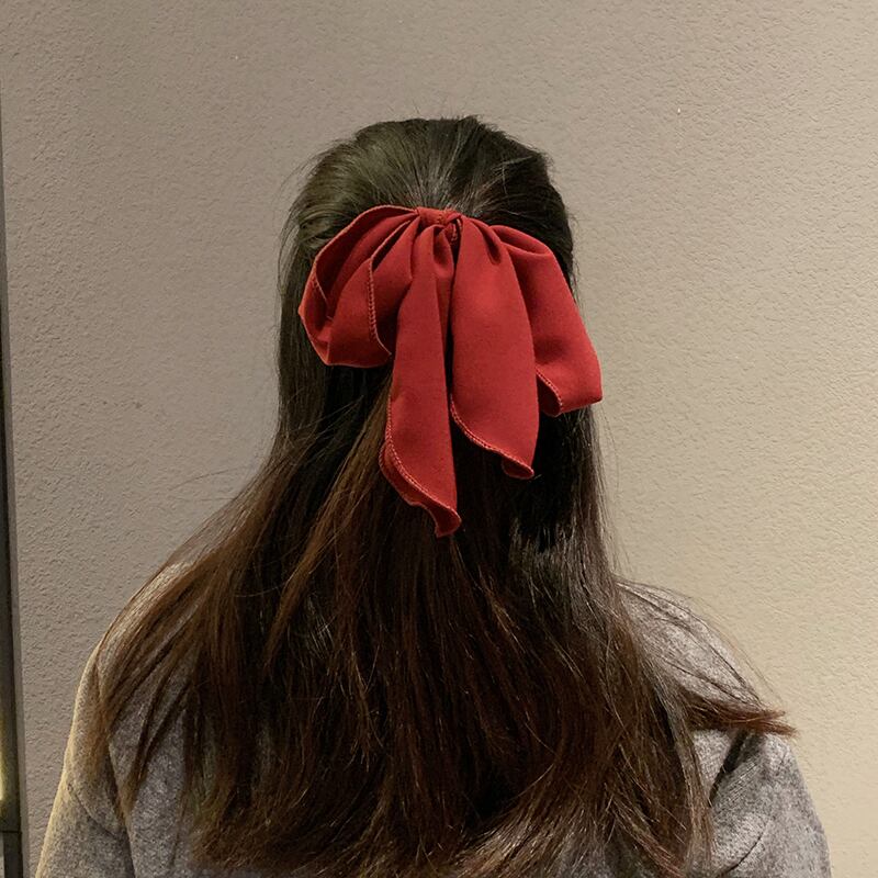 レッドリボンアクセサリー シフォン 大人ガーリー スウィート キュート カジュアル ブラック・アイド・ピーズ68162549460