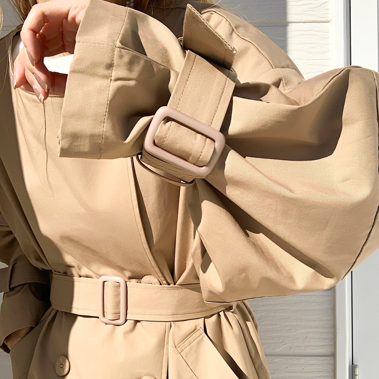 ノーカラートレンチコート | Q♡