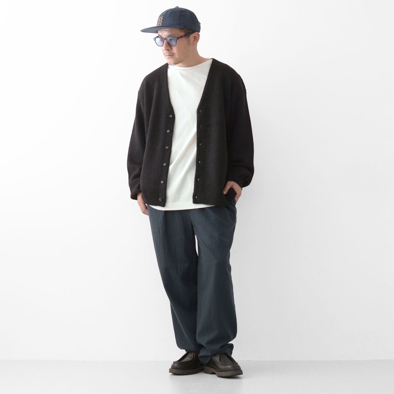 RINEN [リネン] 2/60 ウール綾織ベーシックパンツ [R47500] ウール