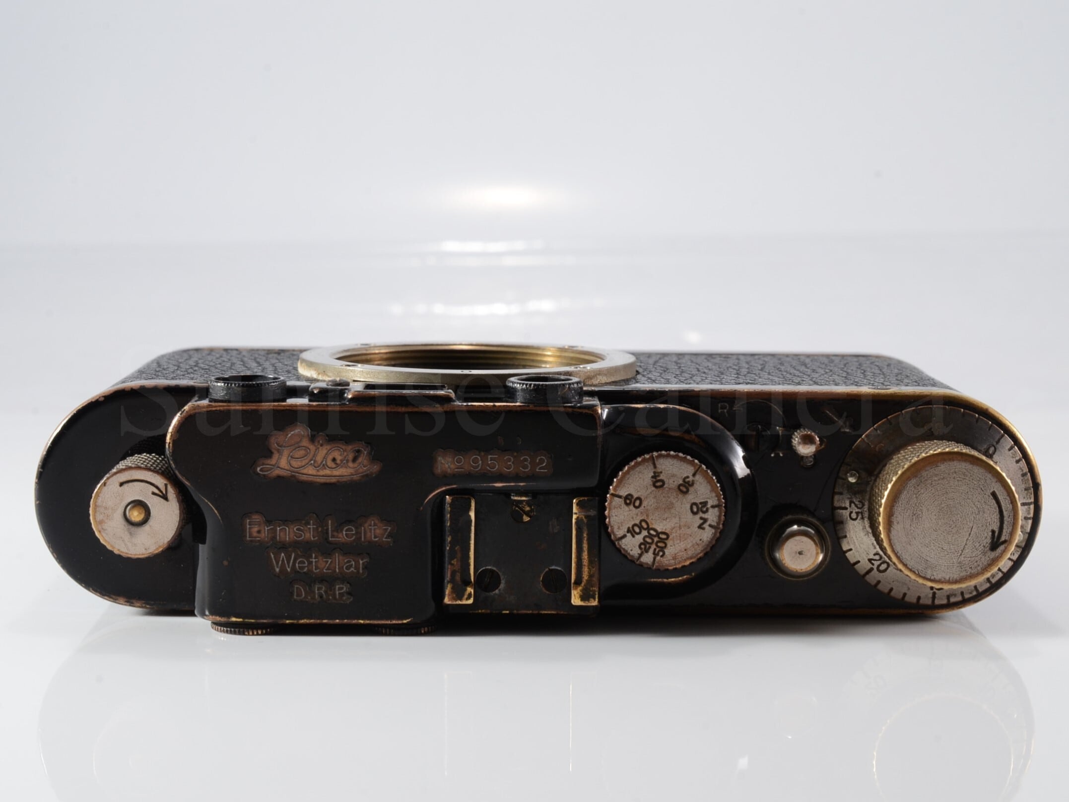 中古】Leica DII ブラックボディ オーバーホール済 希少革ケース付