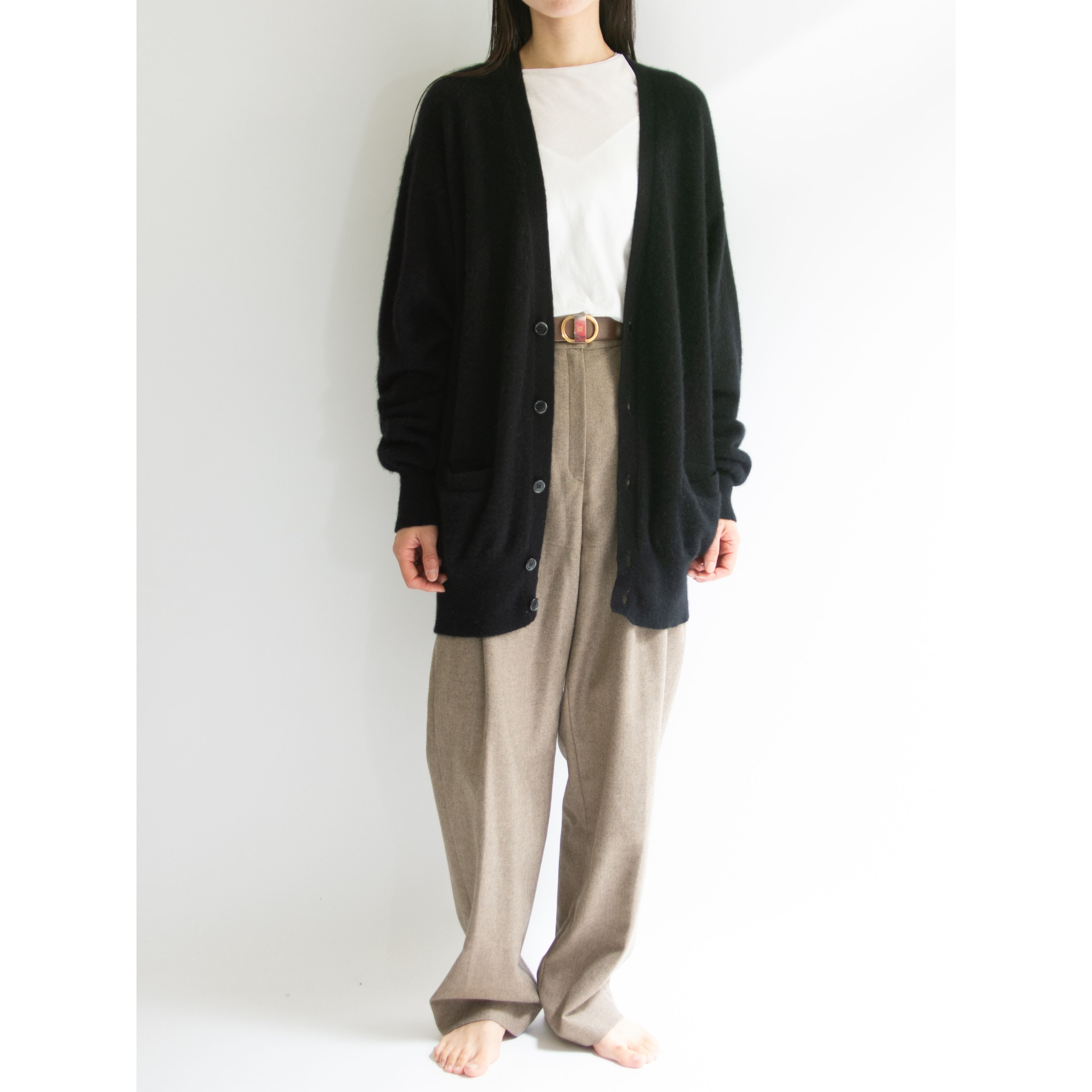 issey miyake MEN】Made in Japan 80's 100% Cashmere Knit Cardigan 