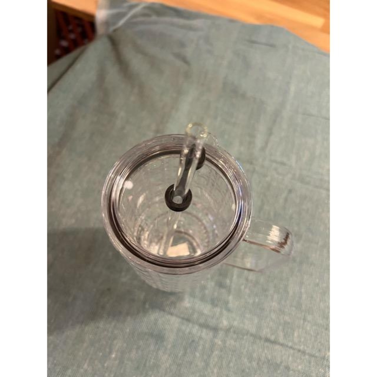 TOPANGA KITCHEN　Glass Tumbler 2Type　ガラスタンブラー　2種　ストロー付き　蓋付き　タンブラー