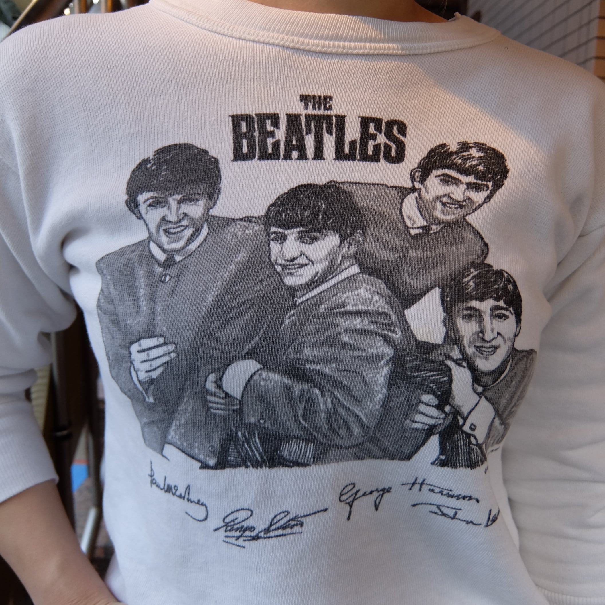 〔Vintage〕Beatles whole pattern Sweat