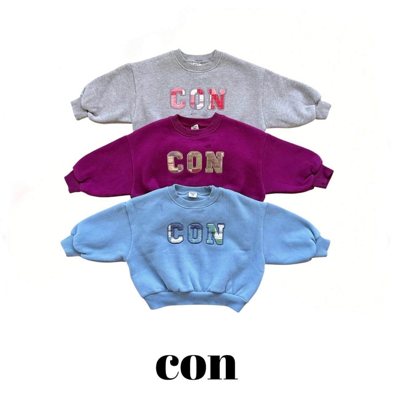 【予約/送料無料】CON / CONパッチスウェット