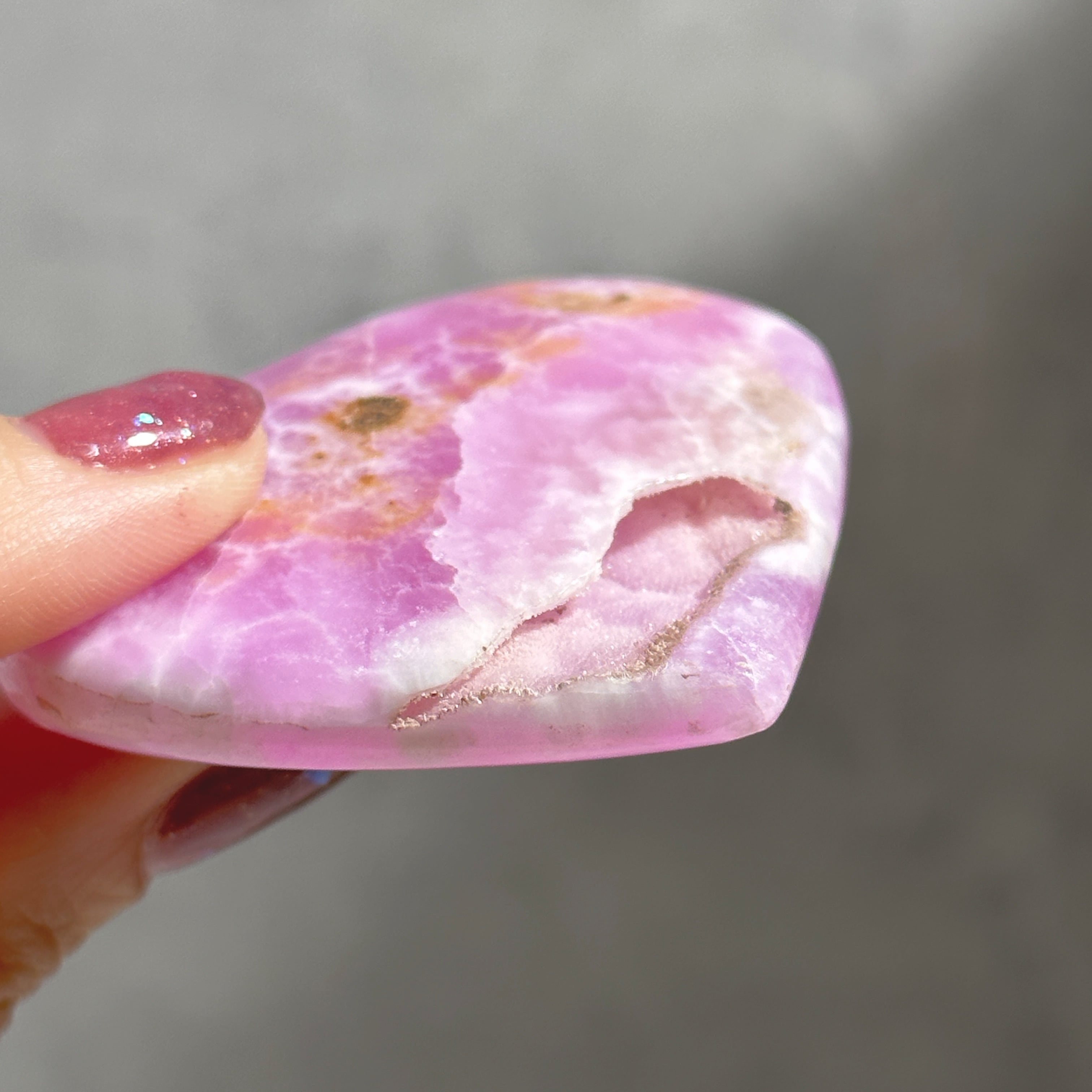 ピンクアラゴナイト ハート11♡Pink Aragonite♡天然石・鉱物