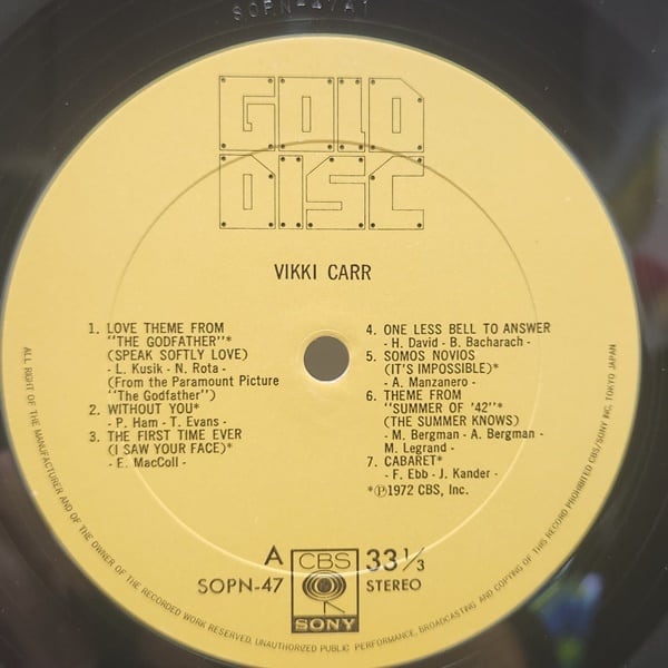 Vikki Carr / Vikki Carr [SOPN-47] - 画像5