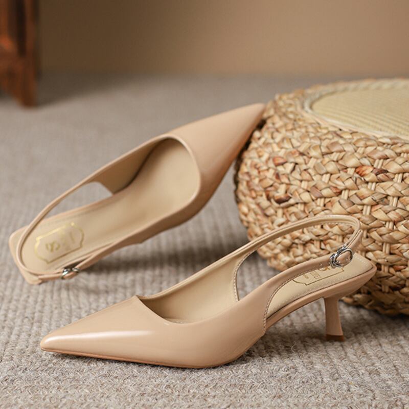 バックストラップポインテッドトゥパンプス U0449