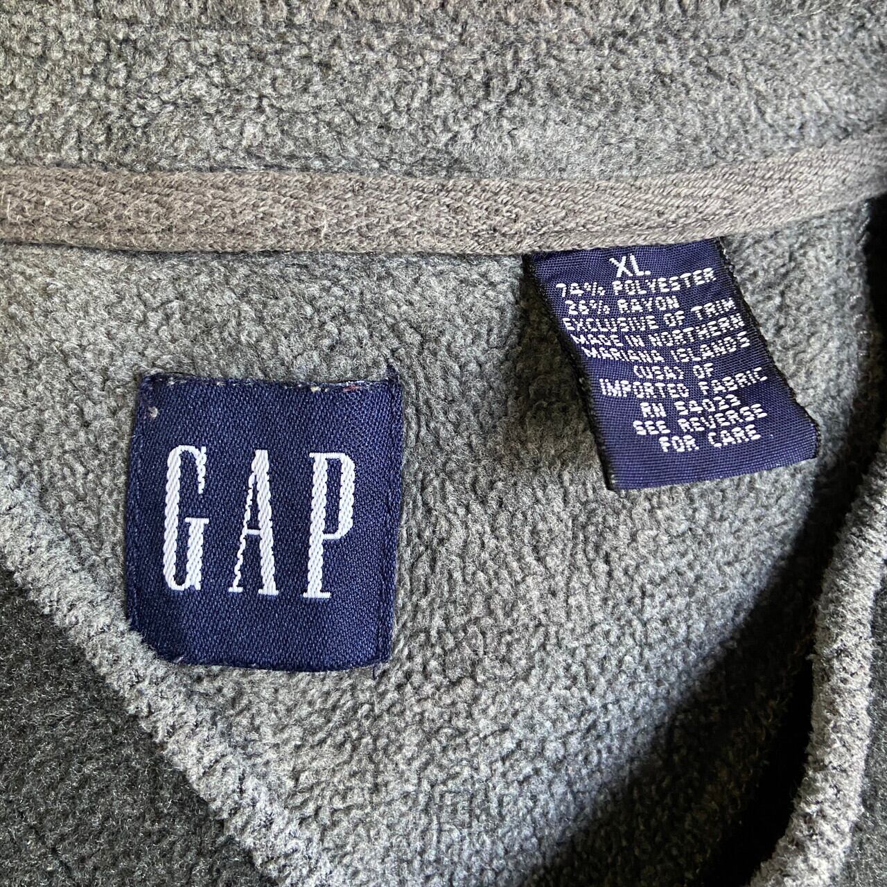 00年代 OLD GAP オールドギャップ Vネック フリースプルオーバー 