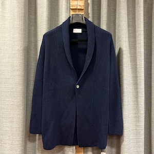 "未使用品" Settefili Cashmere CASHMERE SHAWL COLLAR CARDIGAN《46》