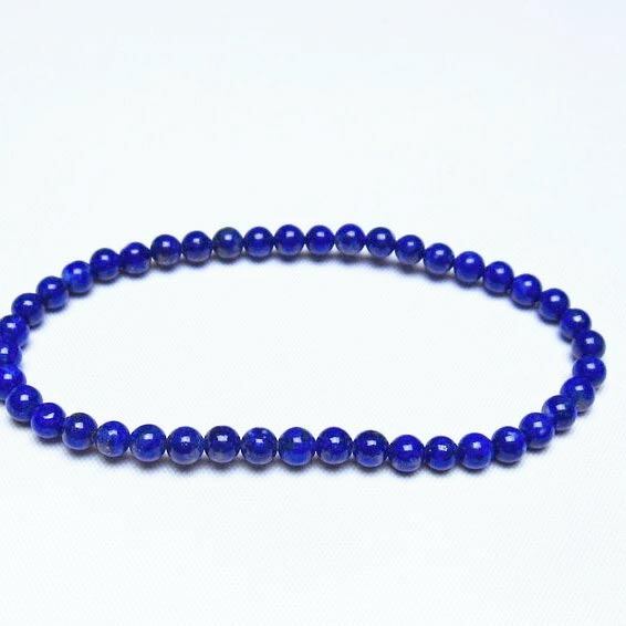 ラピスラズリ ブレスレット 4mm 一点物 メール便可 [M便 1/10] 111-48372