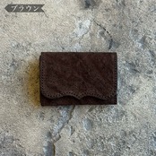 【限定商品】カードケース プレート3 エレファント(ブラウン)
