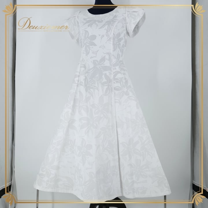 フラダンス 衣装 ワンピース ドレス ホワイト系 マーメイドライン フラ