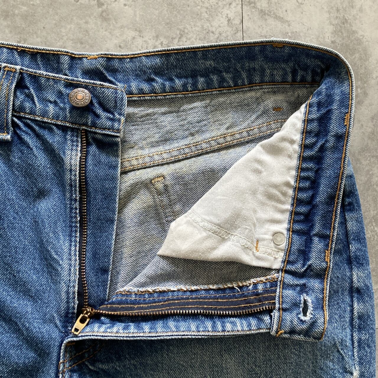 W33 L36】80's US.Levis 517 リーバイス ヴァルドスタ工場(575) ボタン
